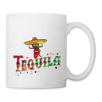Tequila shot meksiko mexico latino sombrero - Mug - white - Right