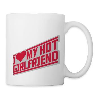J’aime ma petite amie - Mug blanc - blanc - Droite