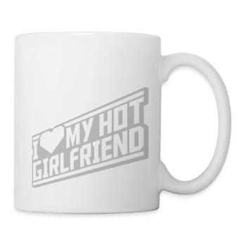 J’aime ma petite amie - Mug blanc - blanc - Droite