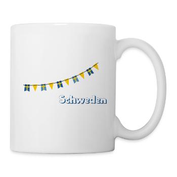 Schweden Girlande - Tasse - Weiß - Rechts