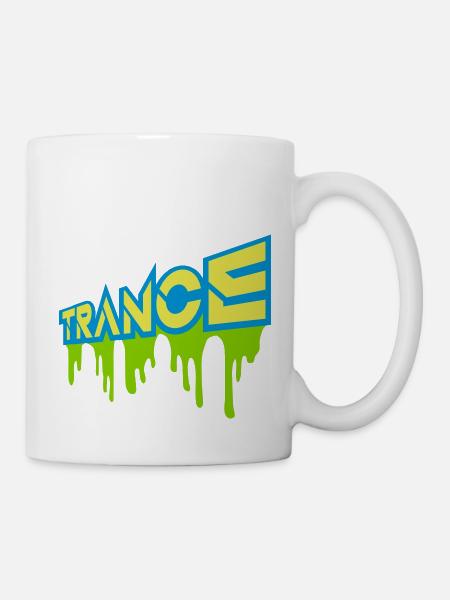 Trance Logo Club Techno - Tasse - Weiß