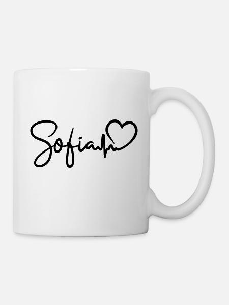Sofia Herzschlag Bulgarien Sofia - Tasse - Weiß