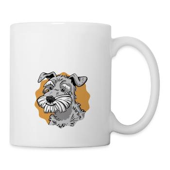 Schnauzer Mom Hundebesitzerin Hundeliebhaberin - Tasse - Weiß - Rechts