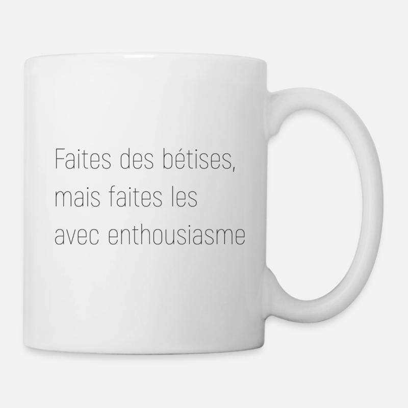 bétises - Mug blanc - blanc