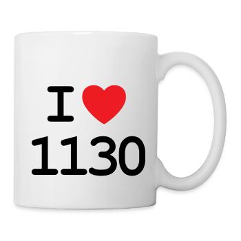 I love 1130 - Ich liebe Hietzing Shirt - Tasse - Weiß - Rechts