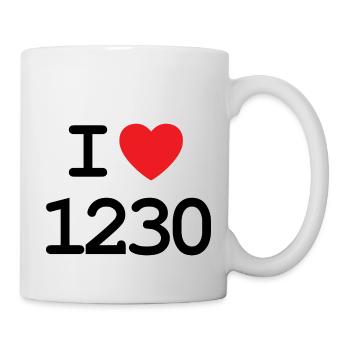 I love 1230 - Ich liebe Liesing Shirt - Tasse - Weiß - Rechts