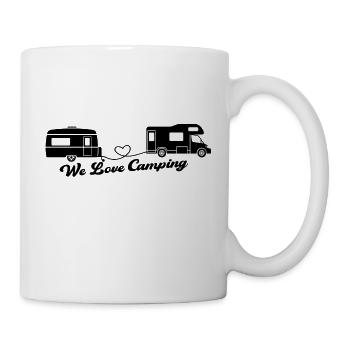 We Love Camping, camper, nature lover - Mug - white - Right