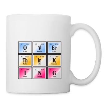 Überdenken | Periodensystem der Elemente - Tasse - Weiß - Rechts