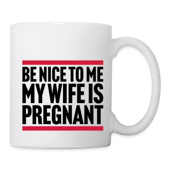 ma femme est enceinte - Mug blanc - blanc - Droite