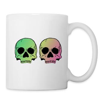 Two skulls - Tasse - Weiß - Rechts