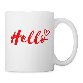 Bonjour Hallo Ciao - Mug blanc - blanc - Droite