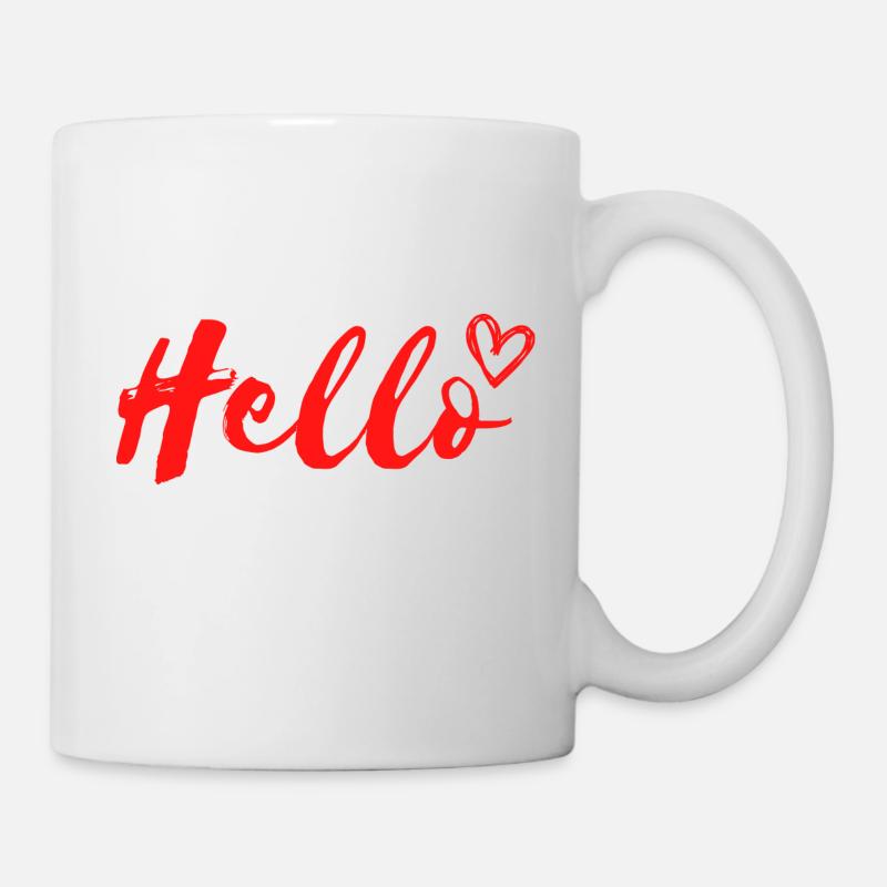 Bonjour Hallo Ciao - Mug blanc - blanc