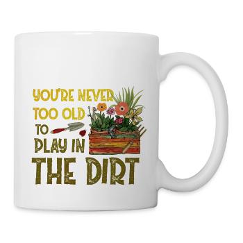 Jardiniers Jardiniers Jardinage Creuser une plante - Mug blanc - blanc - Droite