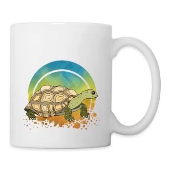 Tortue - Mug blanc - blanc - Droite