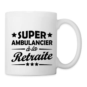 super ambulancier à la retraite - Mug blanc - blanc - Droite
