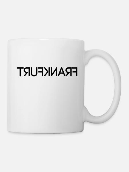 Frankfurt - seitenverkehrt - Tasse - Weiß