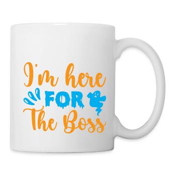 I'm here for the boss - halloween humor - Mug - white - Right