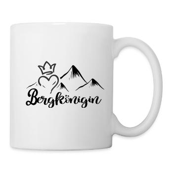 bergwandern servus alpin bergkönigin allgäu - Tasse - Weiß - Rechts