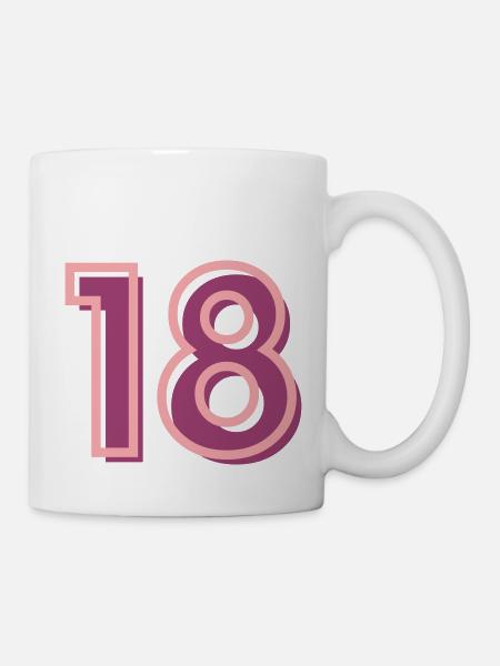 18 Geburtstag - Tasse - Weiß