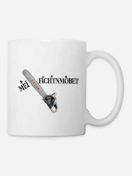 Mei Fichtnmobet - Tasse - Weiß