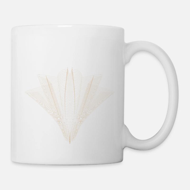 Abstraktes Punktdesign - Tasse - Weiß