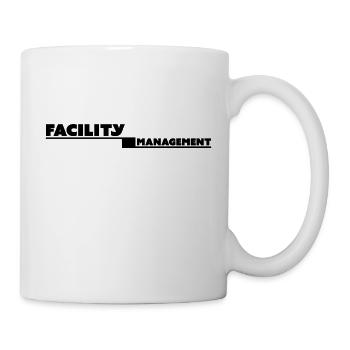 facility management tshirt weiss - Tasse - Weiß - Rechts