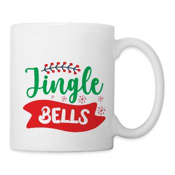 Jingle Bells - Weihnachtshumor - Tasse - Weiß - Rechts