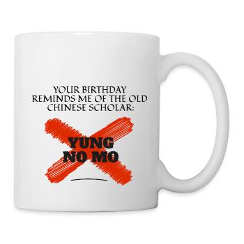 I love clothes / Happy Birthday Yung - Mug - white - Right