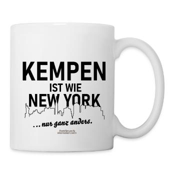 Kempen ist wie New York - Tasse - Weiß - Rechts