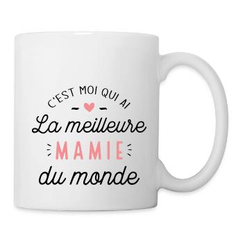 C'est moi qui ai la meilleure mamie du monde - Mug blanc - blanc - Droite