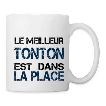 Tonton dans la place - Mug blanc - blanc - Droite