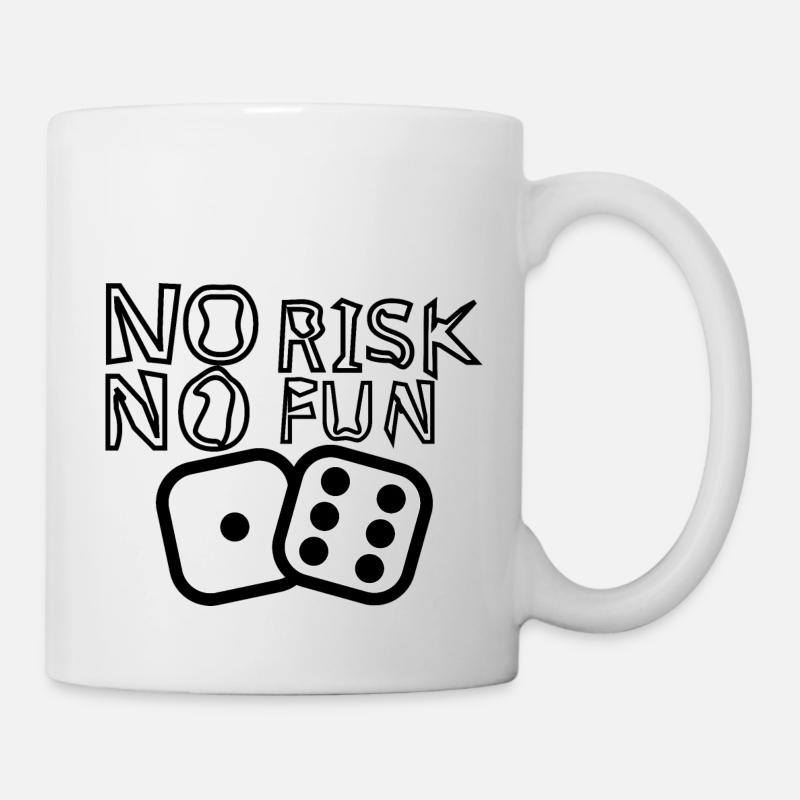NO RISK NO FUN - Tasse - Weiß
