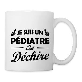je suis un pédiatre qui déchire / humour pediatre - Mug blanc - blanc - Droite
