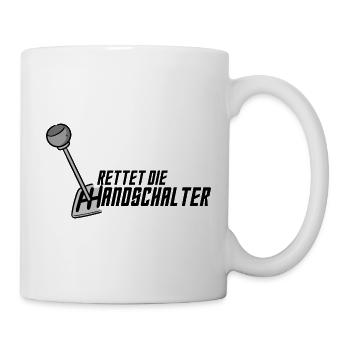 Rettet die Handschalter - Tasse - Weiß - Rechts