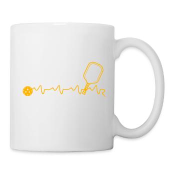 Pickleball Heartbeat Fun Pickleball Gifts - Mug - white - Right