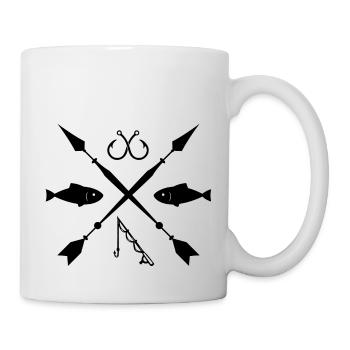 Idée cadeau pêcheur pêcheur - Mug blanc - blanc - Droite