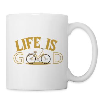 Life is good - Bicycle Edition - Mug - white - Right