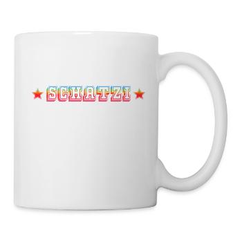 SCHATZI rainbow star shirt - Tasse - Weiß - Rechts