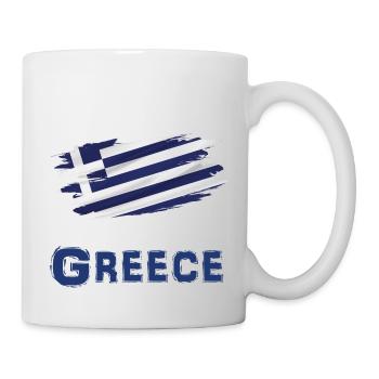 Drapeau Patriote Cadeau Pays Drapeau Grèce - Mug blanc - blanc - Droite