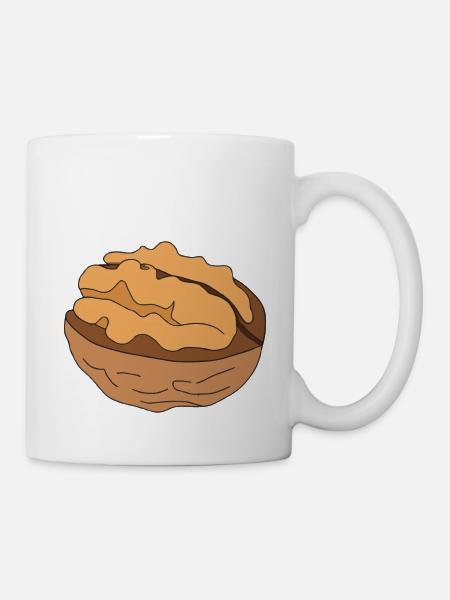 Illustration de noix Idée cadeau Amateurs de noix - Mug blanc - blanc