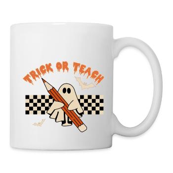 Halloween Trick Or Treat - Tasse - Weiß - Rechts