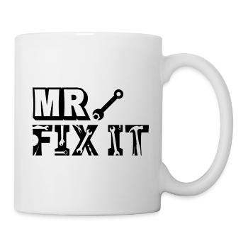 He can fix everything, Father's Day Dad can fix everything - Mug - white - Right