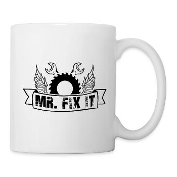 He can fix everything, Father's Day Dad can fix everything - Mug - white - Right
