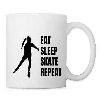 Roller Skate Inline Gift Patin à roues alignées Skate - Mug blanc - blanc - Droite