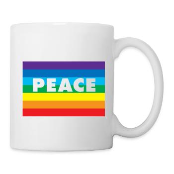 PEACE Ukraine - Tasse - Weiß - Rechts