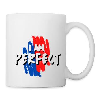 ICH BIN PERFEKT! - Tasse - Weiß - Rechts