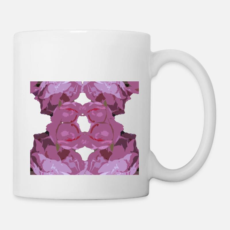 Rose Carré - Mug blanc - blanc
