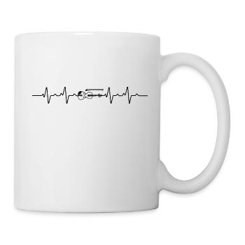 violin Heartbeat - Mug - white - Right