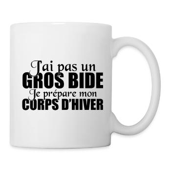 gros bide - Mug blanc - blanc - Droite