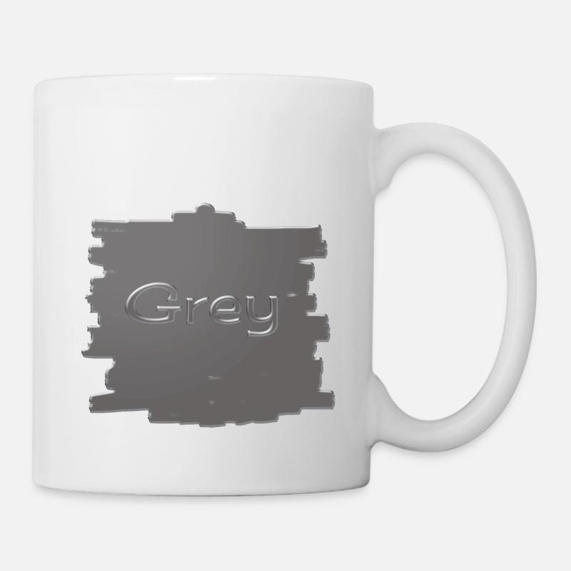 Gris - Mug blanc - blanc